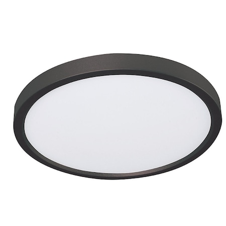 Afx Edge 6" Round LED Flush Mount - Black EGRF06LAJD1BK